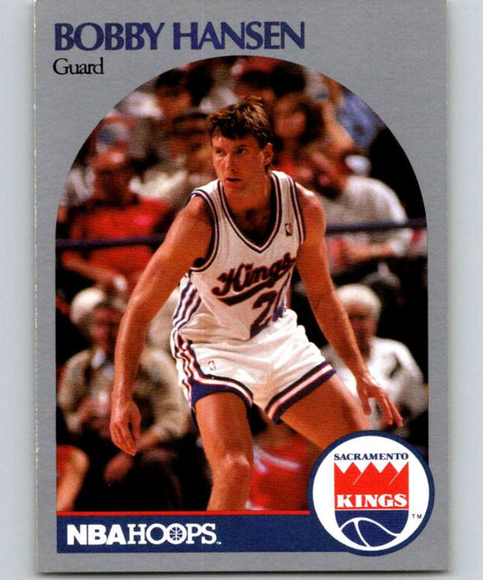 1990-91 Hopps Basketball #428 Bobby Hansen  Sacramento Kings  Image 1