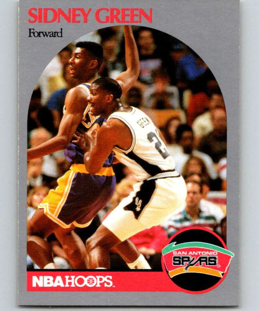 1990-91 Hopps Basketball #435 Sidney Green  San Antonio Spurs  Image 1
