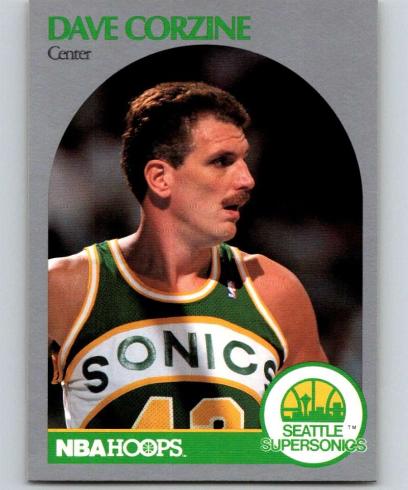 1990-91 Hopps Basketball #436 Dave Corzine  Seattle SuperSonics  Image 1