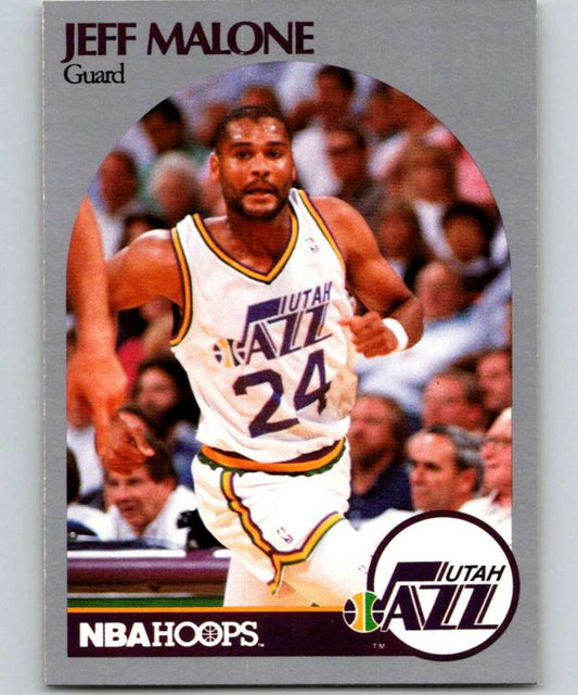 1990-91 Hopps Basketball #437 Jeff Malone  Utah Jazz  Image 1