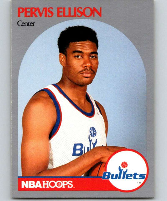 1990-91 Hopps Basketball #438 Pervis Ellison  Washington Bullets  Image 1