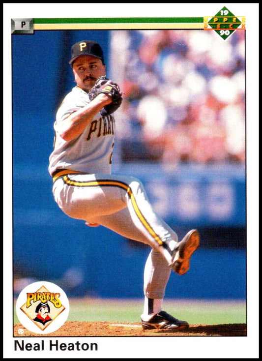 1990 Upper Deck Baseball #86 Neal Heaton  Pittsburgh Pirates  Image 1