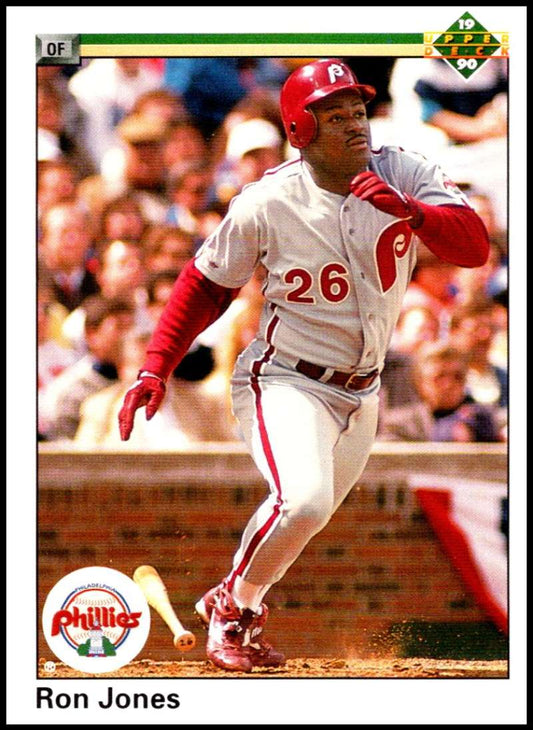 1990 Upper Deck Baseball #94 Ron Jones  Philadelphia Phillies  Image 1