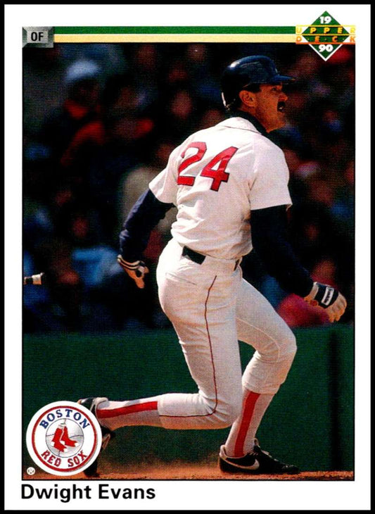 1990 Upper Deck Baseball #112 Dwight Evans  Boston Red Sox  Image 1