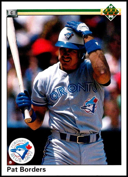 1990 Upper Deck Baseball #113 Pat Borders  Toronto Blue Jays  Image 1