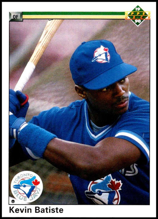 1990 Upper Deck Baseball #115 Kevin Batiste  RC Rookie Toronto Blue Jays  Image 1