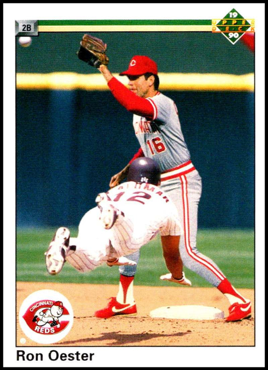 1990 Upper Deck Baseball #118 Ron Oester  Cincinnati Reds  Image 1