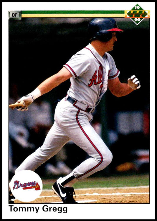 1990 Upper Deck Baseball #121 Tommy Gregg  Atlanta Braves  Image 1