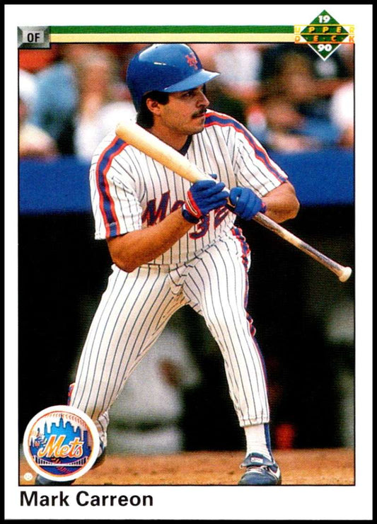 1990 Upper Deck Baseball #135 Mark Carreon  New York Mets  Image 1