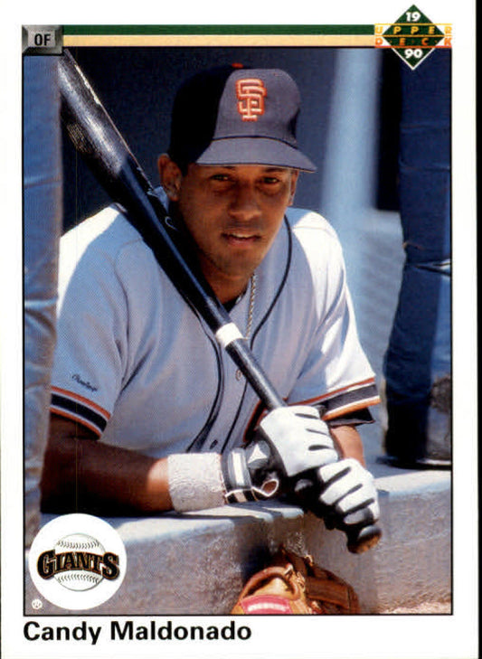 1990 Upper Deck Baseball #136 Candy Maldonado  San Francisco Giants  Image 1