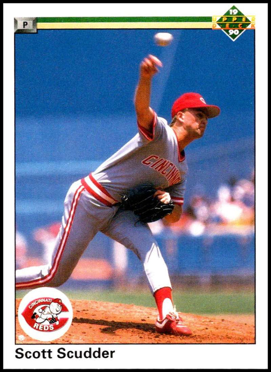1990 Upper Deck Baseball #164 Scott Scudder  Cincinnati Reds  Image 1