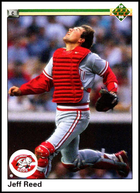 1990 Upper Deck Baseball #165 Jeff Reed  Cincinnati Reds  Image 1
