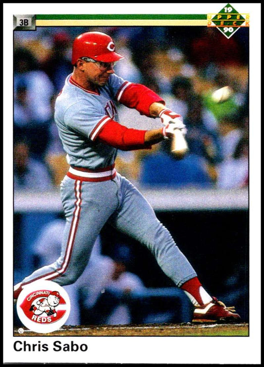 1990 Upper Deck Baseball #181 Chris Sabo  Cincinnati Reds  Image 1