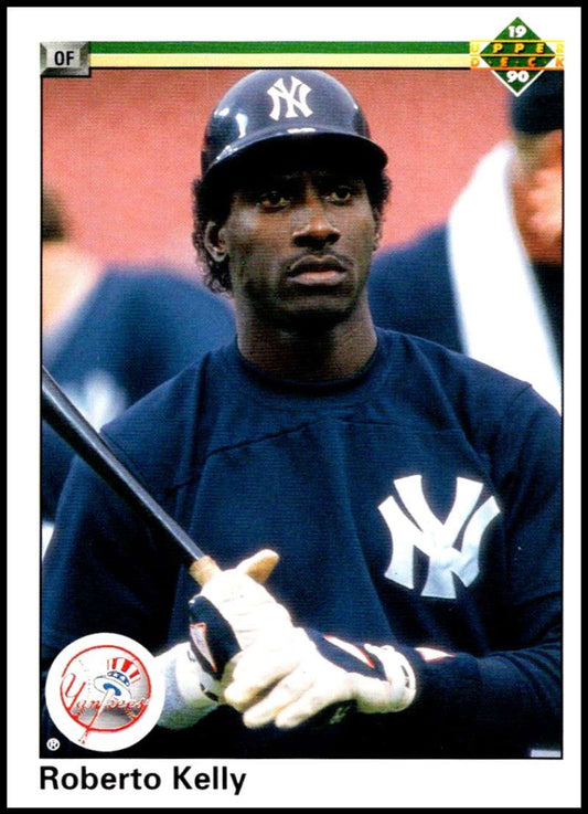 1990 Upper Deck Baseball #193 Roberto Kelly UER  New York Yankees  Image 1
