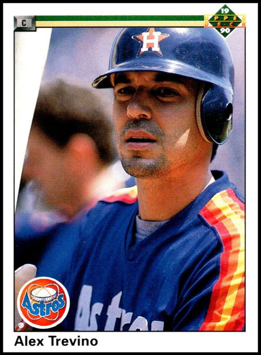 1990 Upper Deck Baseball #205 Alex Trevino  Houston Astros  Image 1