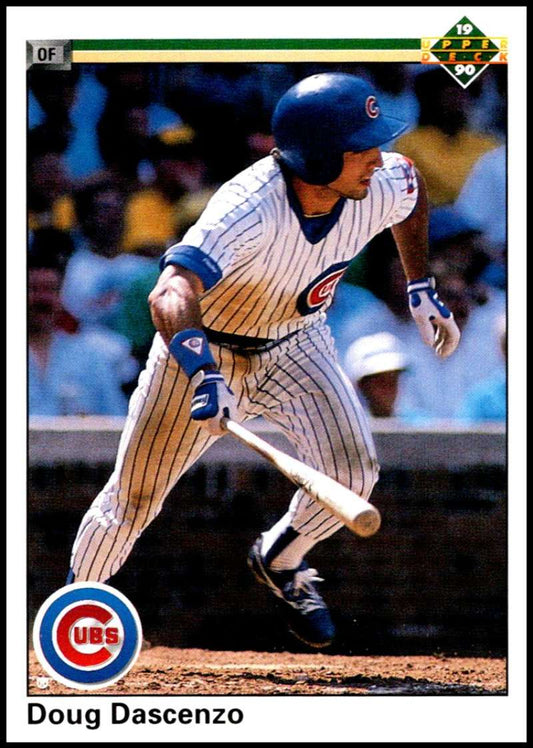 1990 Upper Deck Baseball #211 Doug Dascenzo  Chicago Cubs  Image 1