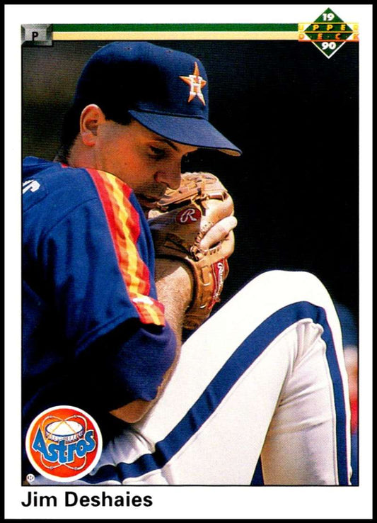 1990 Upper Deck Baseball #221 Jim Deshaies  Houston Astros  Image 1
