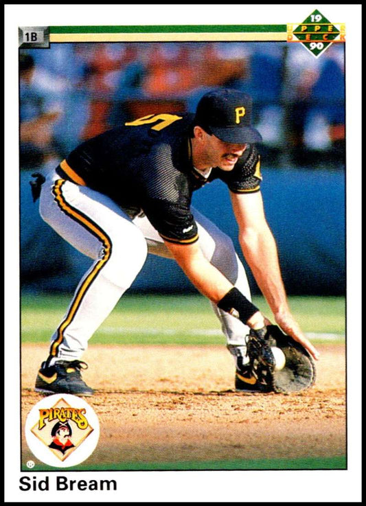 1990 Upper Deck Baseball #250 Sid Bream  Pittsburgh Pirates  Image 1