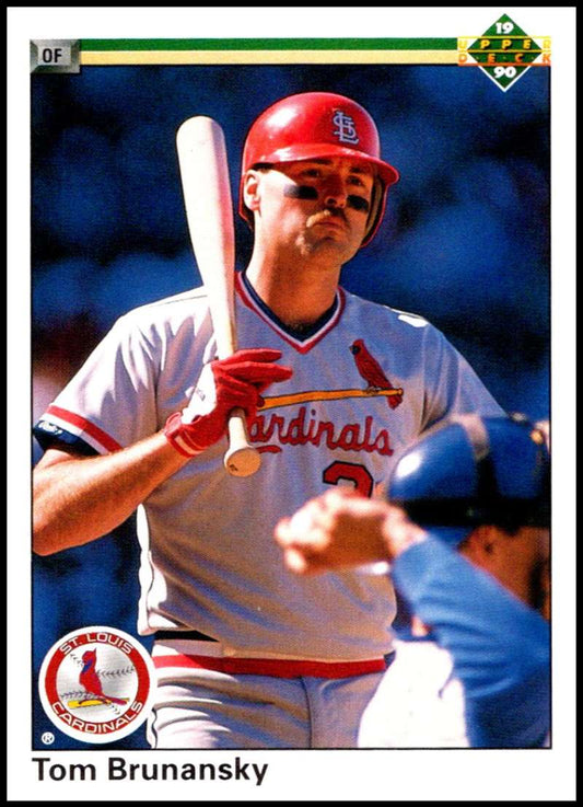 1990 Upper Deck Baseball #257 Tom Brunansky  St. Louis Cardinals  Image 1