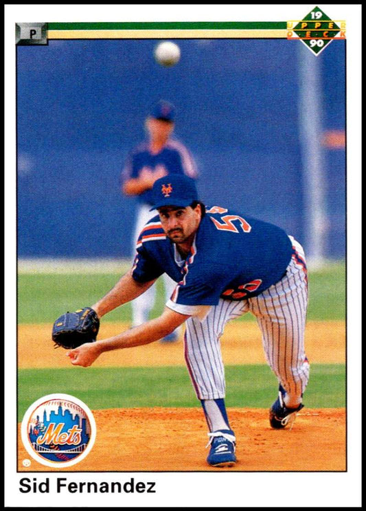 1990 Upper Deck Baseball #261 Sid Fernandez  New York Mets  Image 1