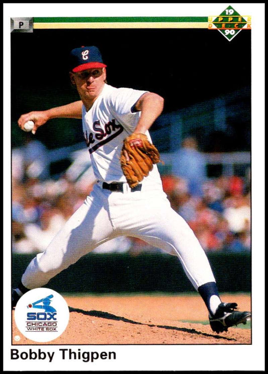 1990 Upper Deck Baseball #269 Bobby Thigpen UER  Chicago White Sox  Image 1