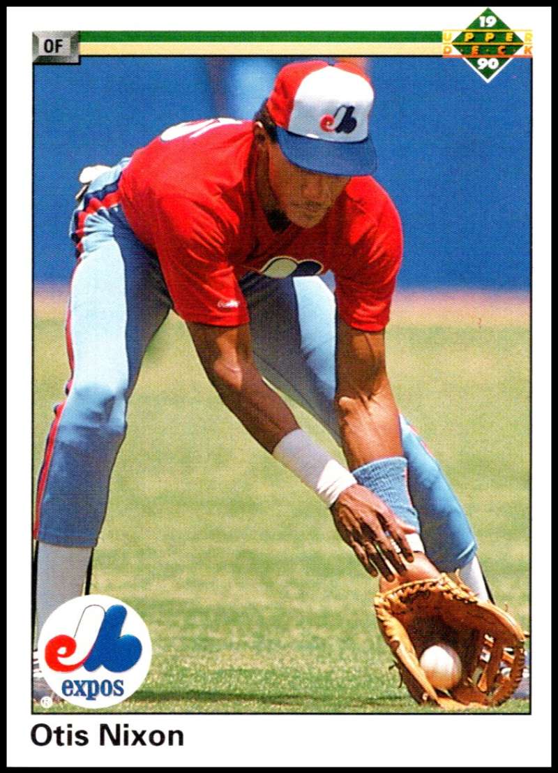 1990 Upper Deck Baseball #379 Otis Nixon  Montreal Expos  Image 1