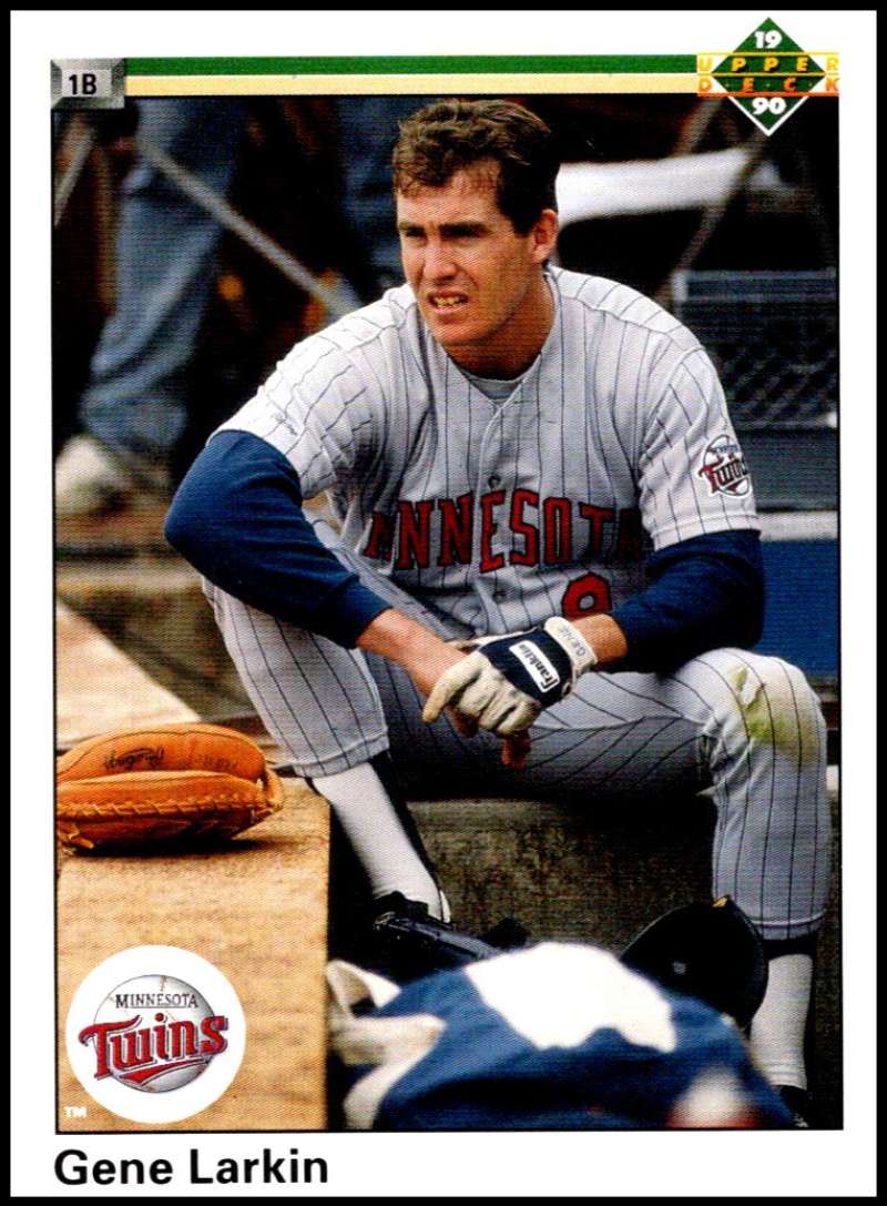 1990 Upper Deck Baseball #471 Gene Larkin  Minnesota Twins  Image 1