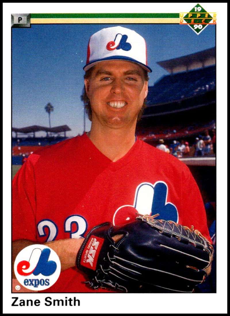 1990 Upper Deck Baseball #607 Zane Smith  Montreal Expos  Image 1