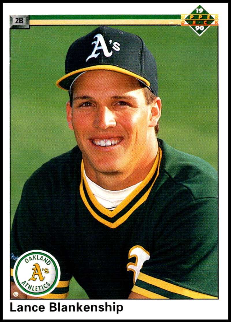 1990 Upper Deck Baseball #687 Lance Blankenship  Oakland Athletics  Image 1