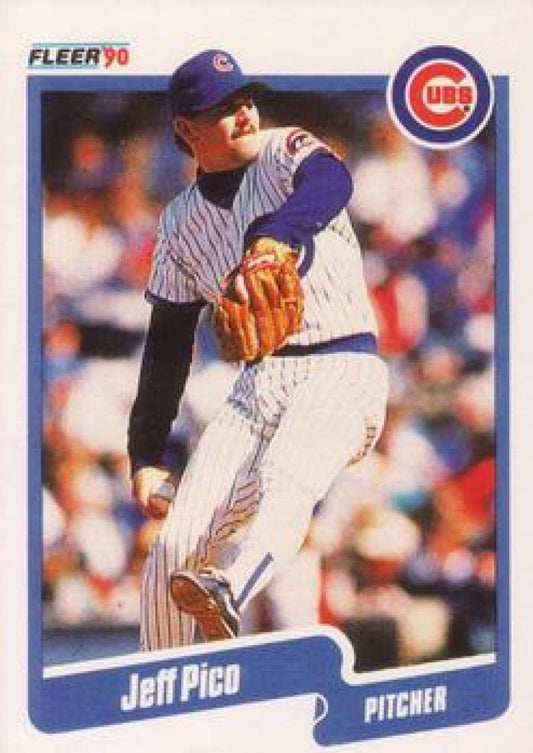 1990 Fleer Baseball #39 Jeff Pico  Chicago Cubs  Image 1