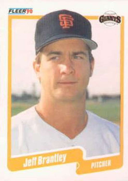 1990 Fleer Baseball #52 Jeff Brantley  San Francisco Giants  Image 1