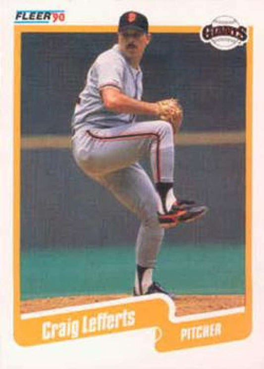 1990 Fleer Baseball #60 Craig Lefferts  San Francisco Giants  Image 1