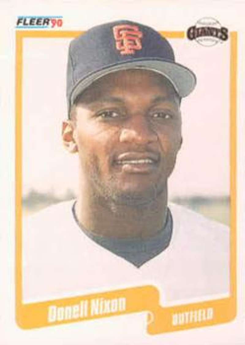 1990 Fleer Baseball #66 Donell Nixon  San Francisco Giants  Image 1