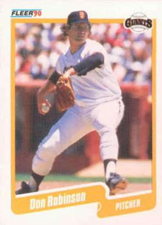 1990 Fleer Baseball #70 Don Robinson  San Francisco Giants  Image 1