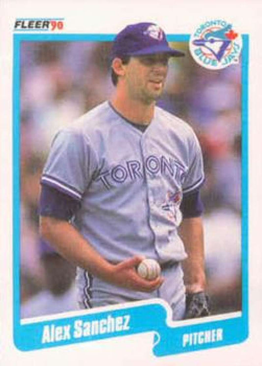 1990 Fleer Baseball #92 Alex Sanchez  Toronto Blue Jays  Image 1