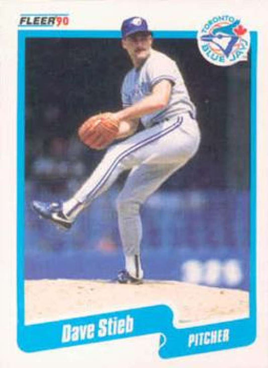 1990 Fleer Baseball #93 Dave Stieb  Toronto Blue Jays  Image 1