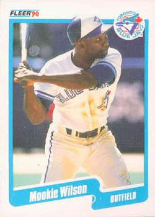 1990 Fleer Baseball #99 Mookie Wilson  Toronto Blue Jays  Image 1