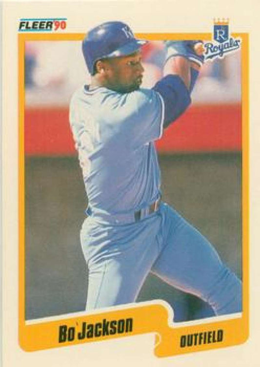1990 Fleer Baseball #110 Bo Jackson  Kansas City Royals  Image 1