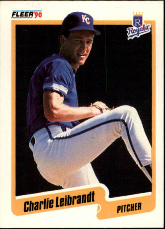 1990 Fleer Baseball #112 Charlie Leibrandt  Kansas City Royals  Image 1
