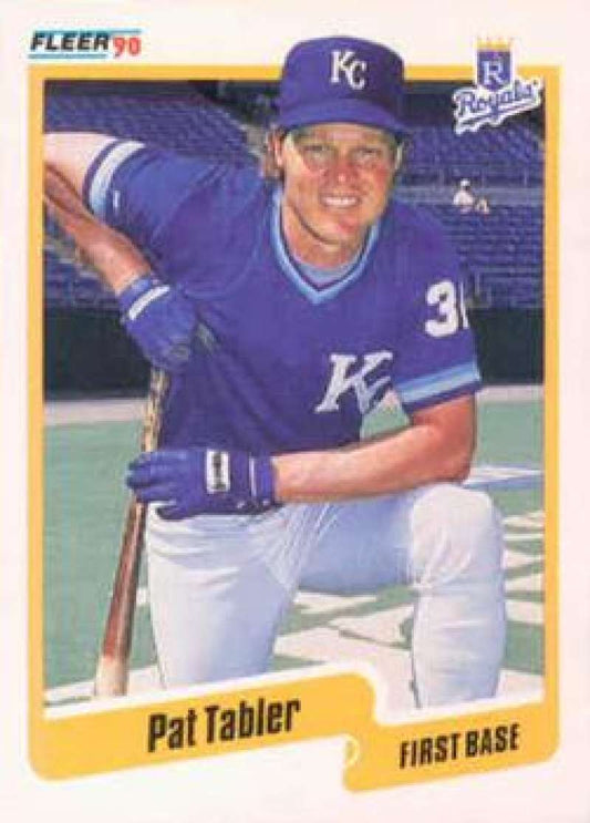 1990 Fleer Baseball #119 Pat Tabler  Kansas City Royals  Image 1