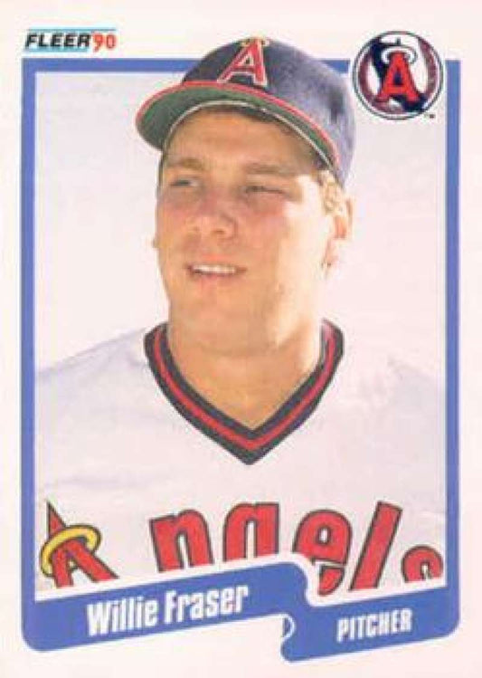 1990 Fleer Baseball #133 Willie Fraser  California Angels  Image 1