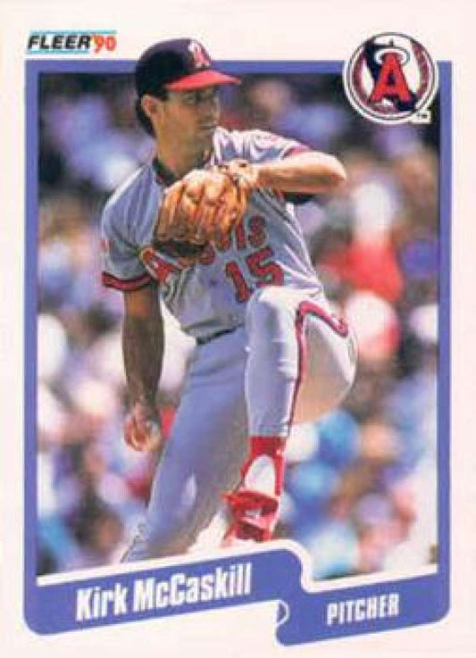 1990 Fleer Baseball #138 Kirk McCaskill  California Angels  Image 1