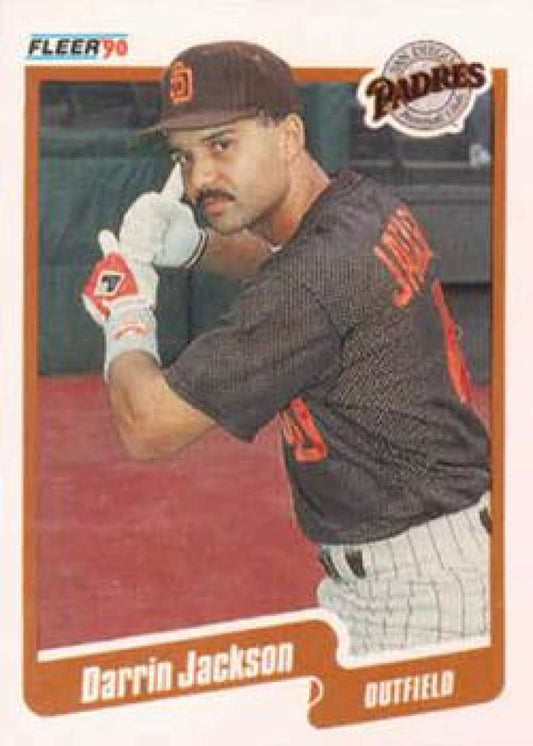 1990 Fleer Baseball #160 Darrin Jackson  San Diego Padres  Image 1