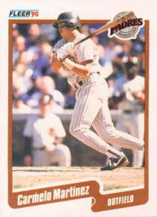 1990 Fleer Baseball #162 Carmelo Martinez  San Diego Padres  Image 1