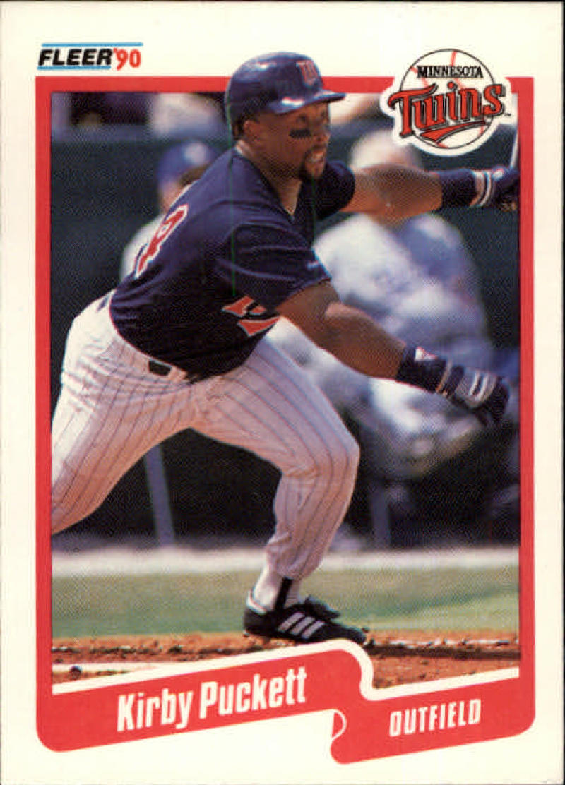 1990 Fleer Baseball #383 Kirby Puckett  Minnesota Twins  Image 1