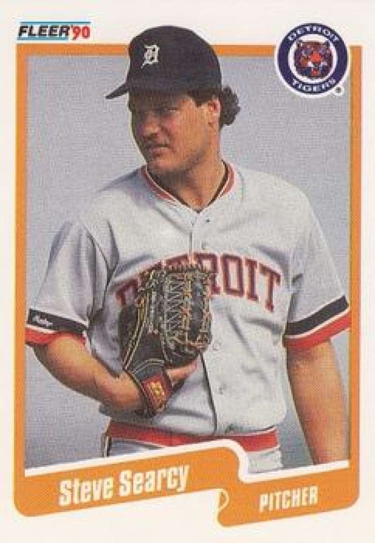 1990 Fleer Baseball #615 Steve Searcy  Detroit Tigers  Image 1