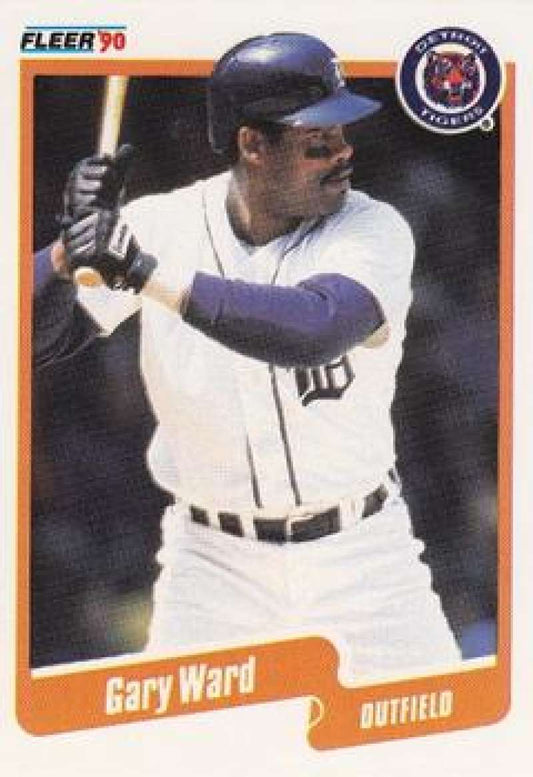 1990 Fleer Baseball #618 Gary Ward  Detroit Tigers  Image 1