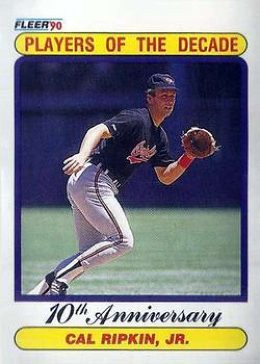 1990 Fleer Baseball #624 Cal Ripken Jr. 1983 ERR  Baltimore Orioles  Image 1