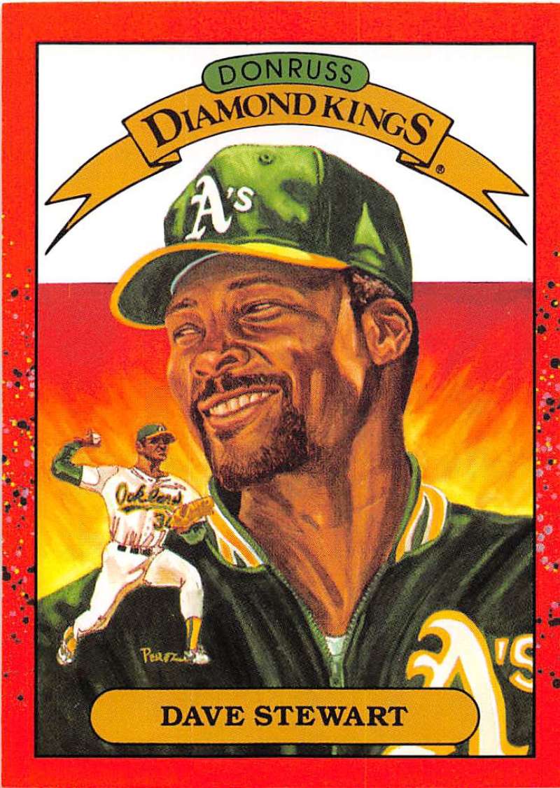 1990 Donruss Baseball  #6 Dave Stewart DK  Oakland Athletics  Image 1