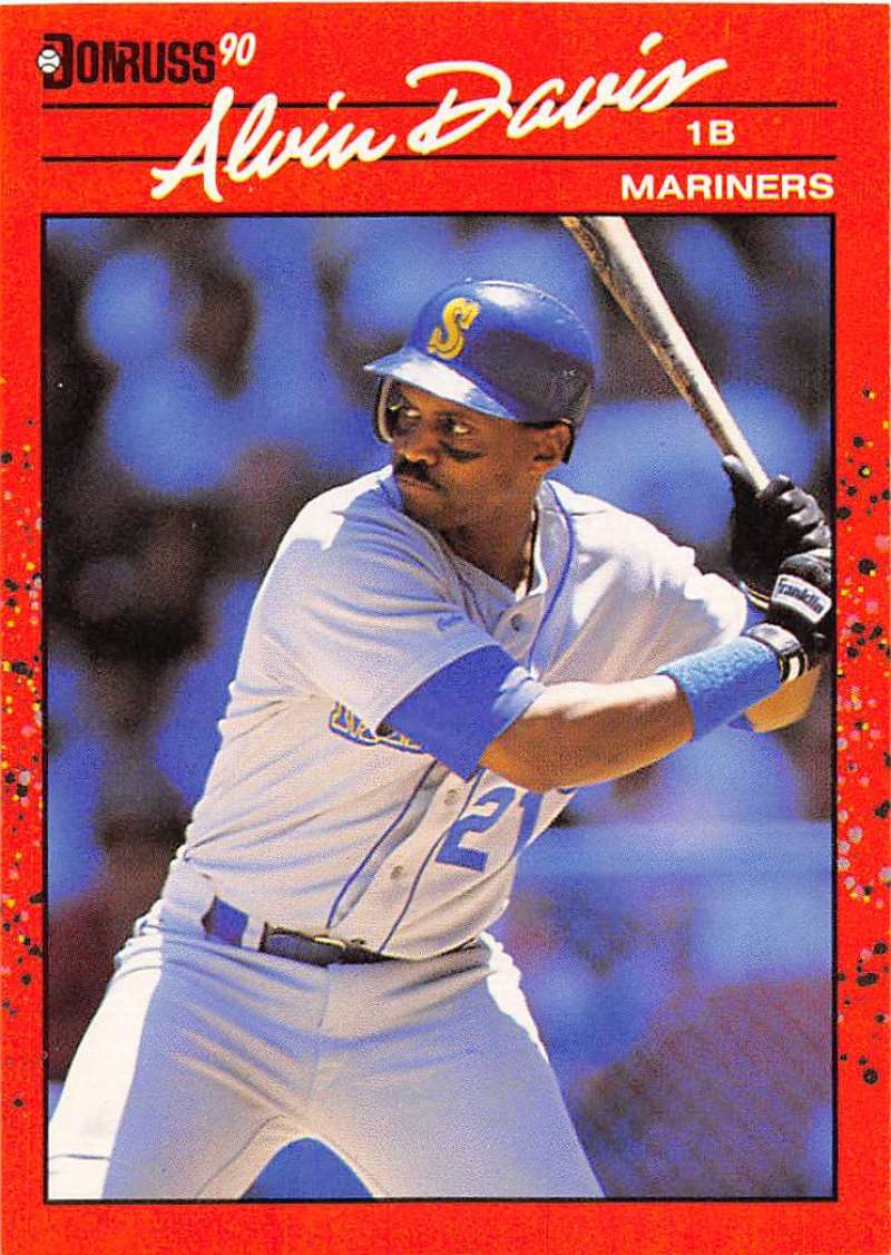 1990 Donruss Baseball  #109 Alvin Davis  Seattle Mariners  Image 1